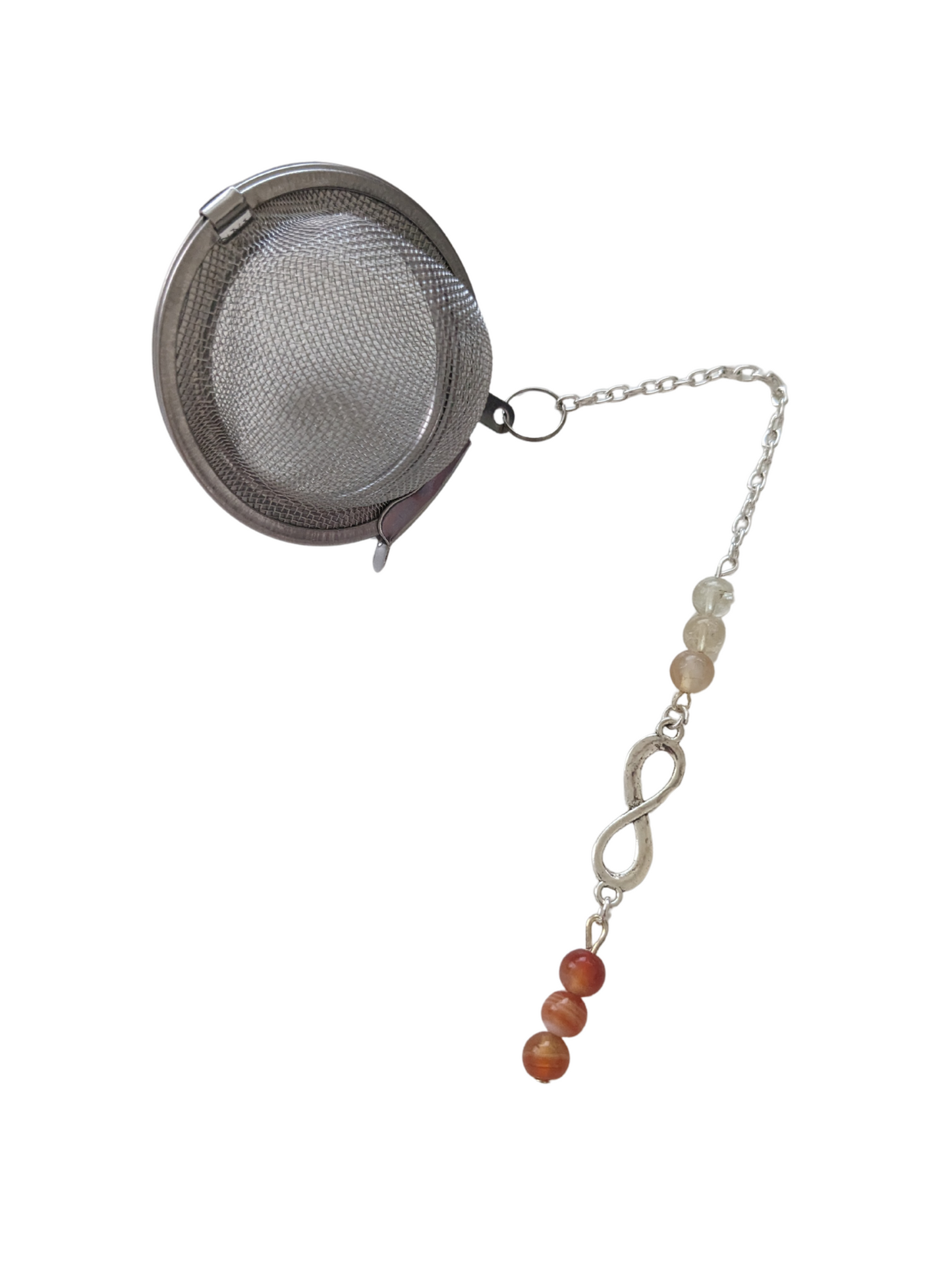 Boule à Thé – Énergie & Vitalité (Citrine & Cornaline)