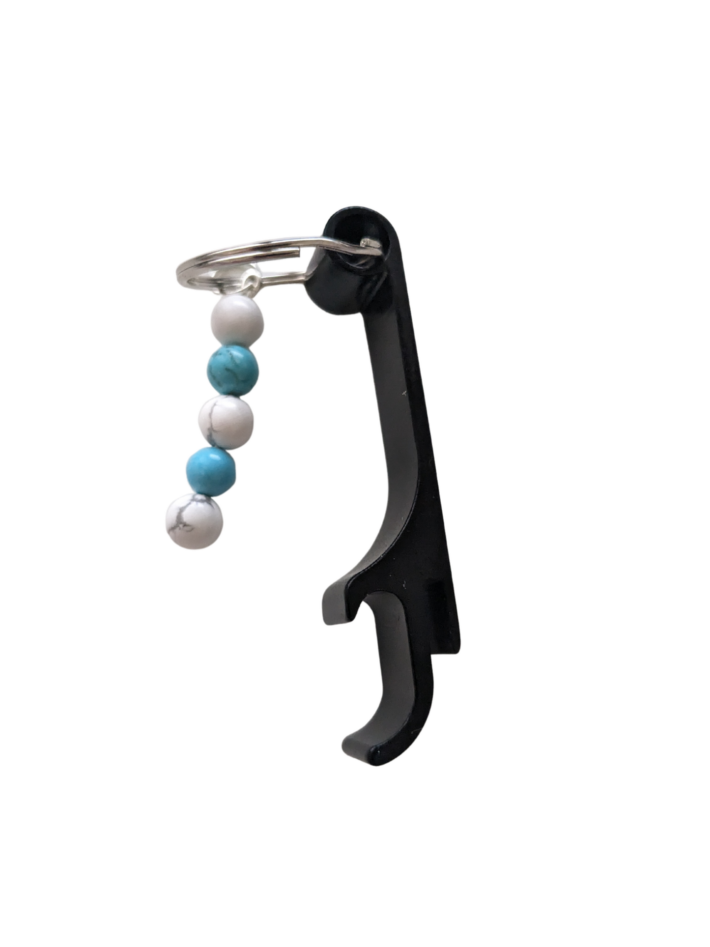 Porte-Clés Décapsuleur – Paix Intérieure (Turquoise & Howlite)