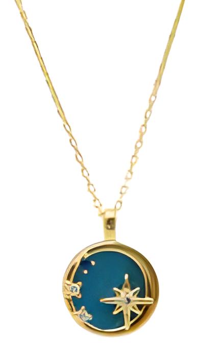 Collier étoiles en Apatite