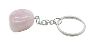 Porte clé en Quartz rose