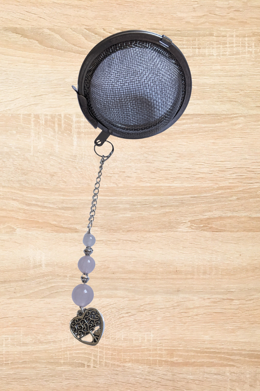 Boule à thé en Quartz en rose