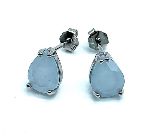 Boucles d’oreilles Larme en Aigue Marine