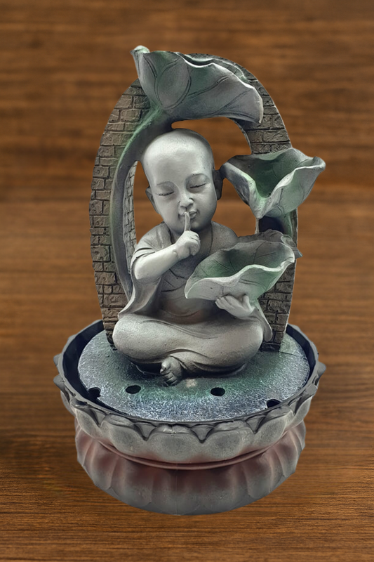 Fontaine Résine Moine Silencieux – 29 cm