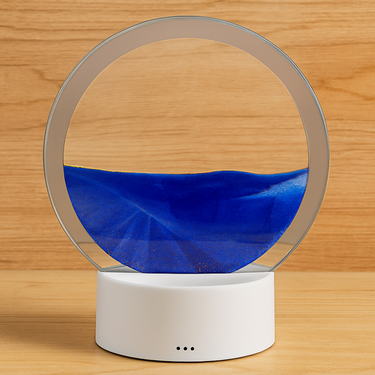 Lampe Sable Ronde – Bleu – 18 cm