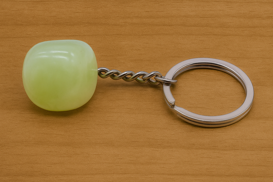 Porte clé en Jade Verte