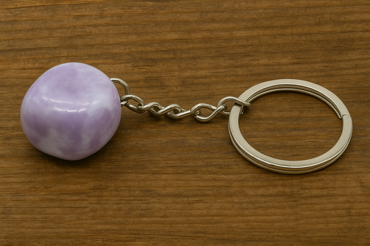 Porte clé en Lépidolite