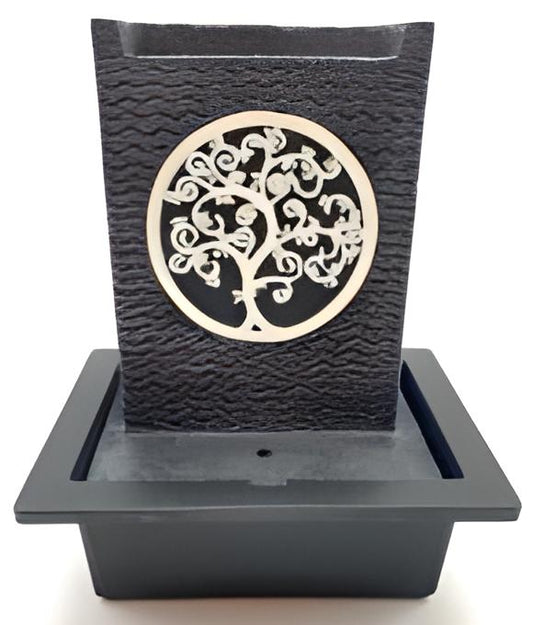 Fontaine Résine Arbre de Vie Rond 29cm