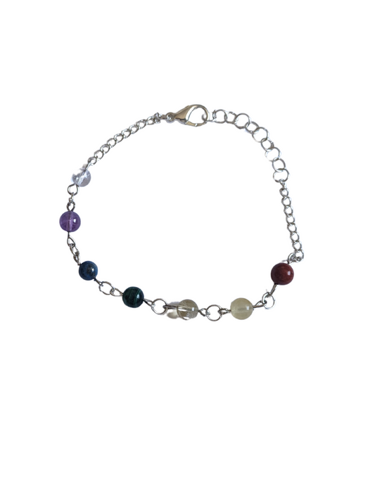 Bracelet chainette 7 Chakras