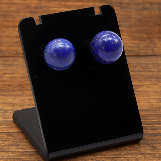 Boucles d’oreilles Perles de 10mm en Lapis Lazuli
