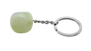 Porte clé en Jade Verte
