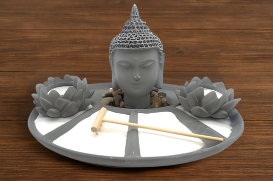 Jardin Zen Tête de Bouddha 28cm