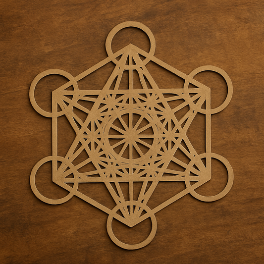 Plaque de Rechargement Métatron Sculptée Bois