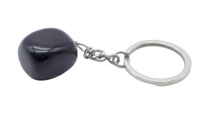 Porte clé en Obsidienne Noire
