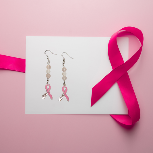Boucles d’oreilles Octobre Rose